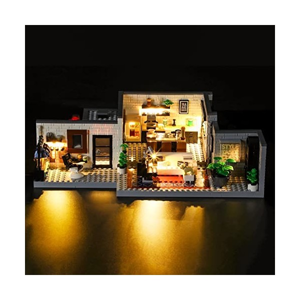 GEAMENT Jeu De Lumières Compatible avec Lego Queer Eye Das Loft der Fab 5 The Fab 5 Loft - Kit Déclairage LED pour Creator