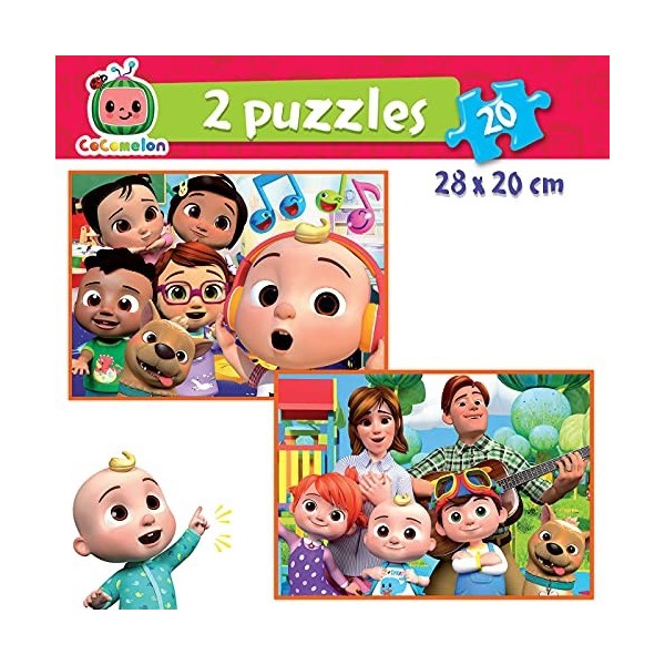 Educa - Puzzle Enfants 2x20 Cocomelon, Puzzle pour Enfants Casse-tête pour Développement, Agilité et Amusement Les garçons e