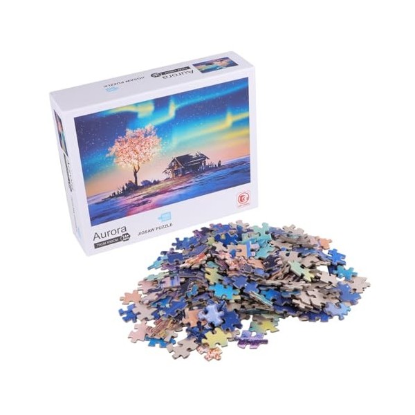 TOYANDONA 1000 Pièces Les Jouets denfants énigmes Jouet Casse-tête pour Enfants Jouet de Puzzle de Pont Puzzle dapprentissa