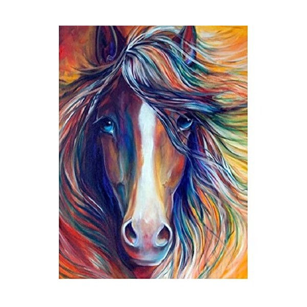 Puzzle 1000 pièces Adultes Puzzles Cheval aux Cheveux Longs pour Adultes et Enfants Puzzle Adulte 26X38cm（10.23 * 14.96inch）