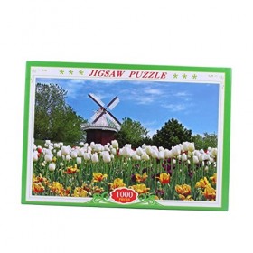 1000 Pièces 1 Ensemble Casse-tête Éducatif Casse-tête De Bloc Paysage De Puzzle en Papier Beaux-Arts Jeu De Puzzle Peinture D