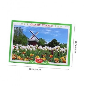 1000 Pièces 1 Ensemble Casse-tête Éducatif Casse-tête De Bloc Paysage De Puzzle en Papier Beaux-Arts Jeu De Puzzle Peinture D