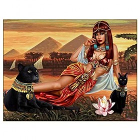 Puzzle 1000 Pièces pour Adultes - Puzzle Adulte Bâtiments et Personnages de lÉgypte Ancienne - Puzzle 1000 Pièces Adultes - 