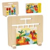 Puzzle coulissant Montessori | Puzzle 2 en 1 avec toboggan et jouets assortis pour dâge préscolaire,Slide Puzzle Board Color