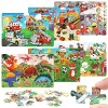 Lot de 6 Puzzles en Bois Enfant, Puzzle Enfant 30 Pièces, Puzzle en Bois Voiture Dinosaure Animal, Jouet éducatif Enfant 3 4 