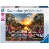 Ravensburger - Puzzle Adulte - Puzzle 1000 p - Vélos à Amsterdam - 19606