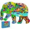 AveJoys Éléphant Enfants Puzzle 200 Pièces Puzzles pour 4 5 6 7 8 9 10 Ans Enfants, Jouets Éducatifs Cadeau Puzzles pour 8-10