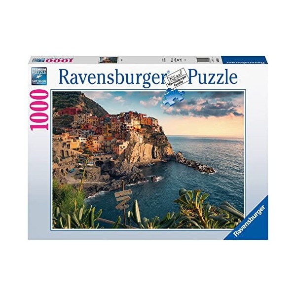 Ravensburger - Puzzle 1000 pièces - Cinque Terre - Adultes et enfants dès 14 ans - Puzzle de qualité supérieure - 80504 - Eva
