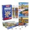 MISITU Lot de 3 Mini Puzzles de 150 pièces pour Adultes Micro Puzzle Difficile Paysage Puzzles