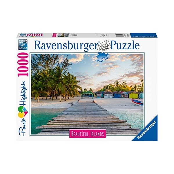 Ravensburger - Puzzle Adulte - Puzzle 1000 p - Île des Caraïbes Puzzle Highlights, Îles de rêve - 16912