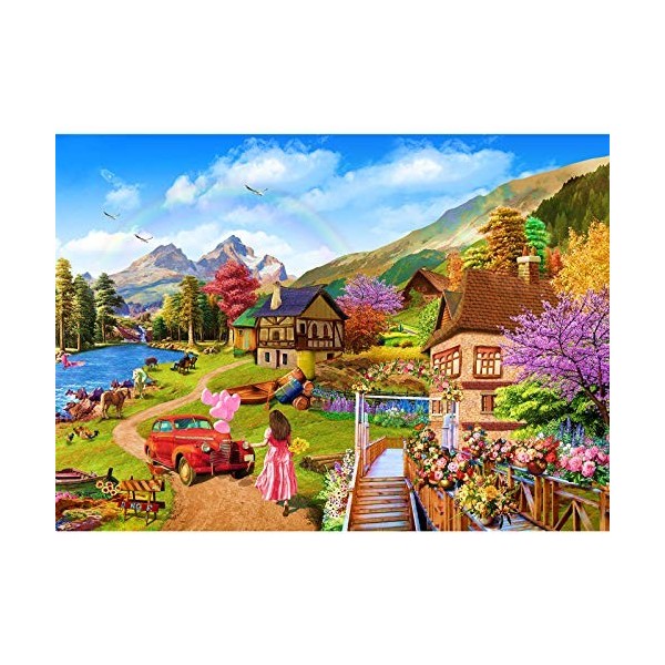 HUADADA Puzzle 1000 Pieces Adultes Puzzle Adulte 1000 Pièces Jeu DIntelligence De lart De La Décoration Moderne Jeu Cadeau 