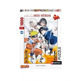 Nathan - Puzzle 1000 pièces - Naruto vs. Sasuke - Adultes et enfants dès 14 ans - Puzzle de qualité supérieure - Encastrement