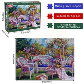 HUADADA Puzzle 1000 Pieces Adultes Puzzle Adulte 1000 Pièces Jeu DIntelligence De lart De La Décoration Moderne Jeu Cadeau 