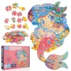 Jouet Puzzle pour Enfants, Puzzle Animaux de 128 Pièces Jeu Educatif Cadeau pour Garçons Filles de 4 5 6 7 8 9 10 Ans et Plus