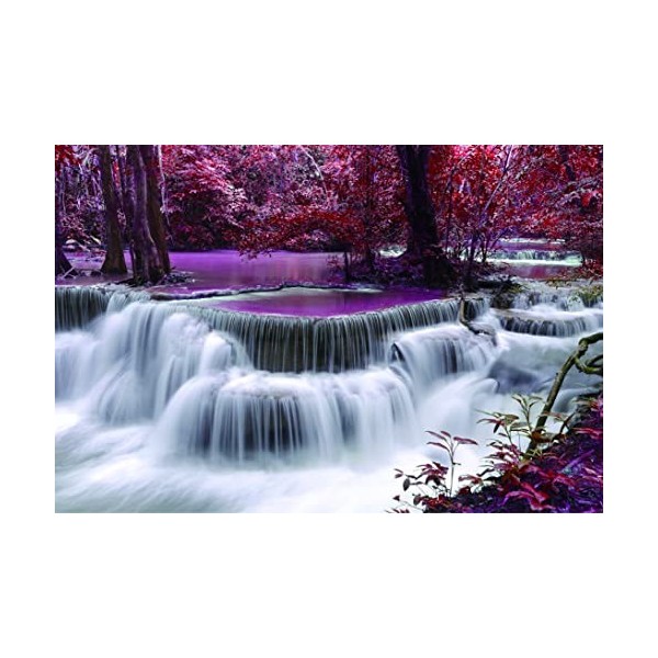 Puzzles pour Adultes 1000 pièces Cascade de La forêt 70 x 50 cm Puzzles pour Adultes Jeu éducatif Challenge Toy 1000 pièces P