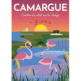 Nathan - Puzzle 1000 pièces - Affiche de la Camargue / Louis lAffiche - Adultes et enfants dès 12 ans - Puzzle de qualité su