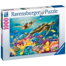Ravensburger - Puzzle 1000 pièces - Le monde sous-marin bleu - Adultes et enfants dès 14 ans - Puzzle de qualité supérieure -