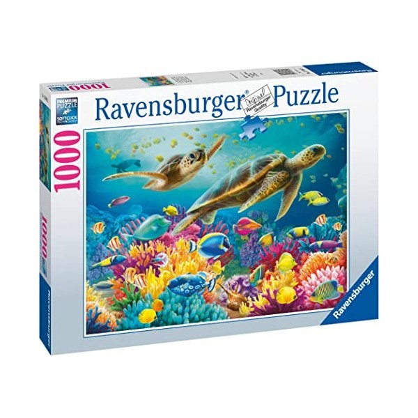 Ravensburger - Puzzle 1000 pièces - Le monde sous-marin bleu - Adultes et enfants dès 14 ans - Puzzle de qualité supérieure -