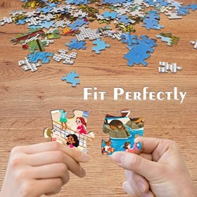 Puzzle de 1000 pièces, Puzzle pour Adultes, Puzzle Impossible, Puzzle coloré, Jeu dadresse pour Toute la Famille-Plage Heure