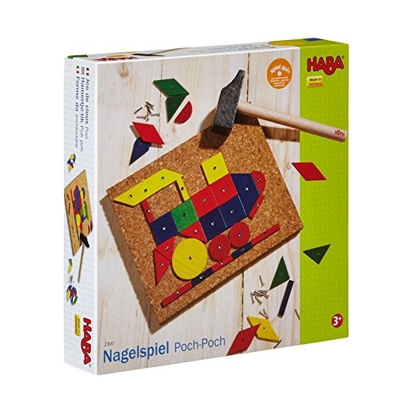 HABA 2300 Shape Tack Game, Ages 3 and Up Made in Germany 