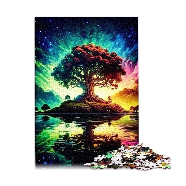 Puzzle pour Adultes Arbre Cosmique de la Vie 1000 pièces Puzzles pour Adultes Cadeaux Puzzles en Carton Grand Cadeau pour Adu