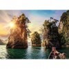 Ravensburger - Puzzle Adulte - Puzzle 1000 p - Lac de Cheow Lan, Thaïlande - 13968