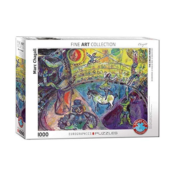 Eurographics Puzzle Marc Chagall Le Cheval de Cirque 1000 pièces, Multicolore 