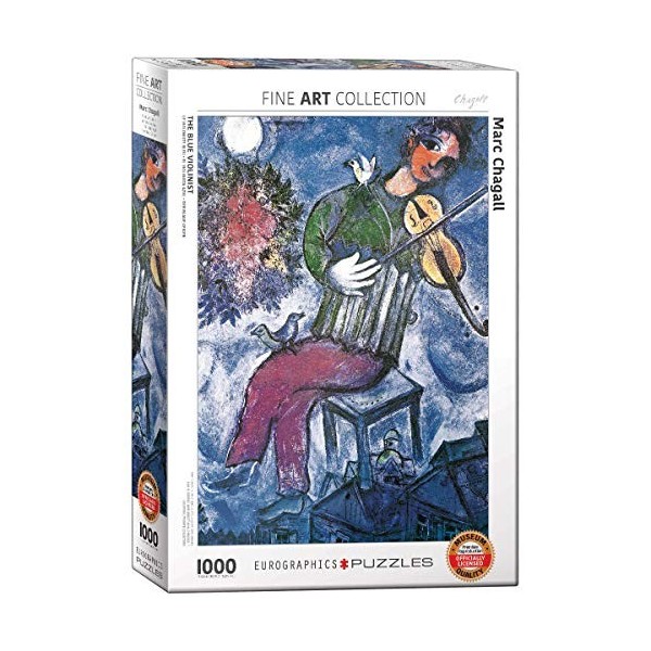 Eurographics "Marc Chagall Le violoniste Bleu Puzzle 1000p, Multicolore 