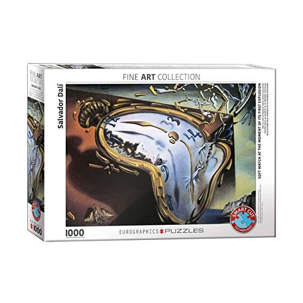 Eurographics "Salvador Dali Montre Souple au Moment de la première Explosion Horloge Puzzle 1000p, Multicolore 