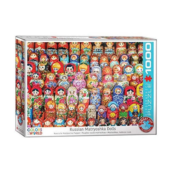 EuroGraphics- Russian Matryoshka Dolls Puzzle, EG60005420, Coloris Assortis, 1000