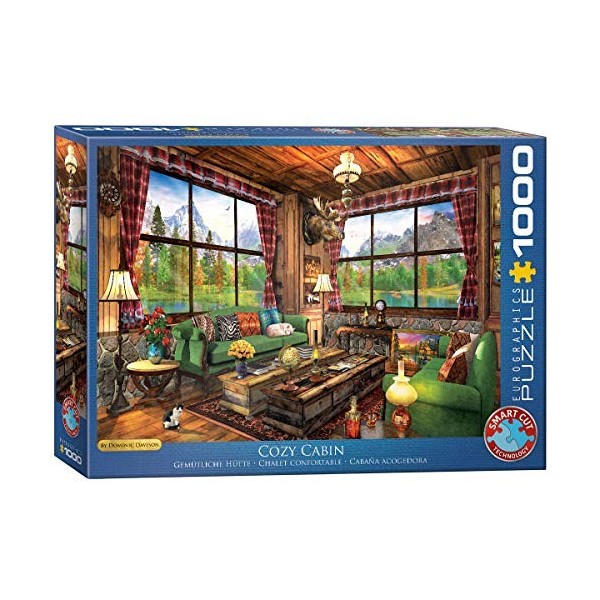 EuroGraphics - 6000-5377 - Puzzle Cozy Cabin by Dominic Davison 1000 pièces