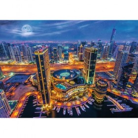 Trefl Puzzle, Lumières de Dubaï, 2000 Pièces, Premium Quality, pour Adultes et Enfants à partir de 12 Ans, 27094