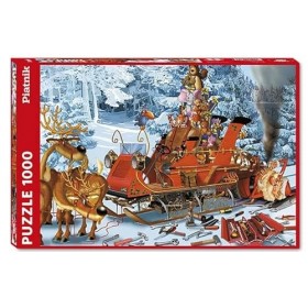 Piatnik- Puzzle de 1000 pièces-« Réparation de traîneau » de Francois Ruyer, 5566