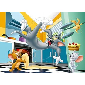 Ravensburger-03126 Ravensburger, Tom & Jerry, Giant de 24 pièces, Puzzle pour Enfants, Âge recommandé 3+, Casse-tête de quali