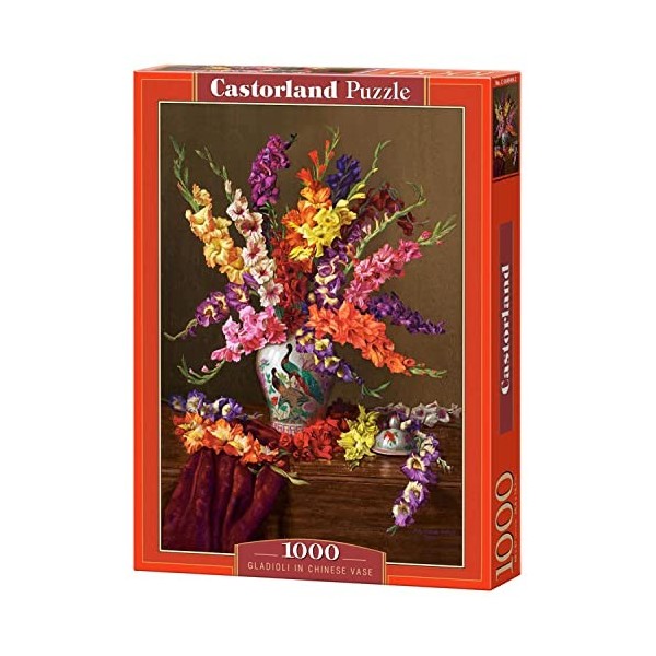 Castorland Puzzle 1000 pièces : Glaïeuls dans Un Vase Chinois