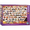 EuroGraphics- Halloween Pets Puzzle, EG60005416, Coloris Assortis, 1000