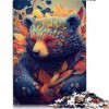 Puzzle 1000 pièces The Beautiful Bear Puzzles pour Adultes Puzzles en Carton Grand Cadeau pour Adultes （Taille 26x38cm）