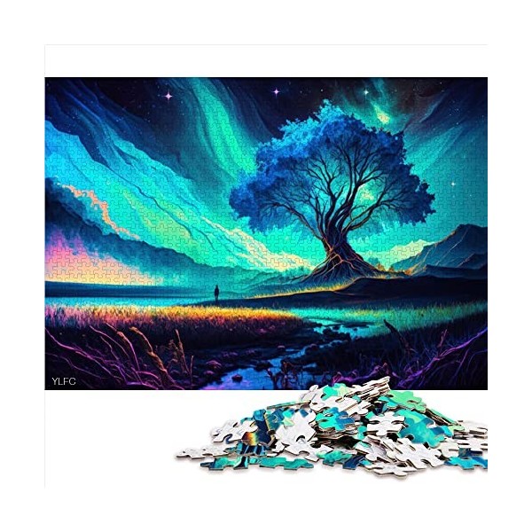 1000 Pièces Adultes Puzzle Paysage Magique Puzzles Puzzles en Carton Adultes Puzzles Cadeaux Taille 26x38cm 