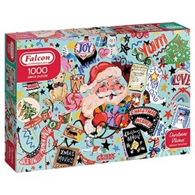 Jumbo- Falcon Puzzle Contemporain de Noël 1000 pièces, 11360, Multicolore