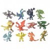 YIJIAOYUN 12 Pcs Créatif Flying Dragon Chiffres Beasties Cool Château Jouet Assorti De Styles pour des Fêtes ou des Bas en Pe