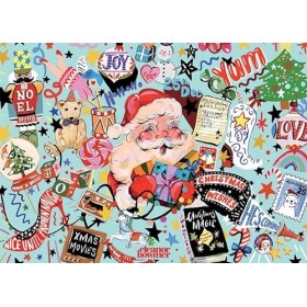 Jumbo- Falcon Puzzle Contemporain de Noël 1000 pièces, 11360, Multicolore