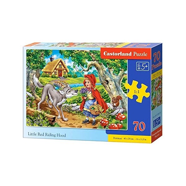 Castorland B-070015 Little Red Riding Hood, 70 pièces, Puzzle Multicolore