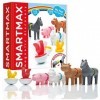 SMARTMAX - Les Animaux de la Ferme - My First Farm Animals - Jouet de Construction Magnétique - 6 Animaux à Assembler - pour 