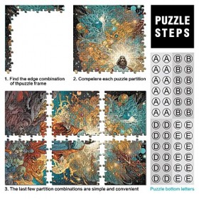 1000 pièces Jigsaw Puzzle Jeu Jésus Christ Jigsaw Puzzles pour Adultes Puzzles en Carton Jeux de Famille Cadeaux danniversai