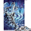 Puzzle pour Adultes et Enfants1000 Pièces Puzzle Loup pour Adultes Puzzles en Carton Jeu Éducatif Défi Jouet Taille 26x38cm 