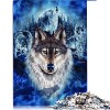 Puzzle pour Adultes et Enfants1000 Pièces Puzzle Loup pour Adultes Puzzles en Carton Jeu Éducatif Défi Jouet Taille 26x38cm 