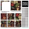 Puzzle Pixel Warrior pour Adultes, 1000 pièces, en Carton, Cadeaux de Noël, 10,27x14,96 Pouces