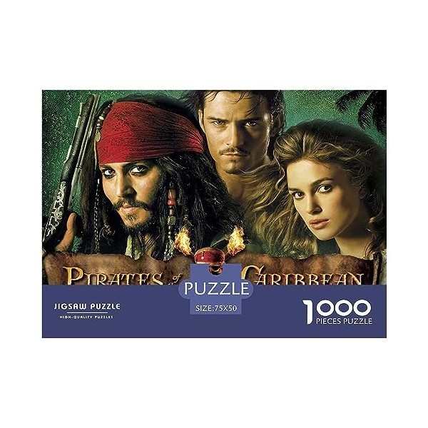 Pirates des Caraïbes Puzzles 300 Pièces pour Adultes Films dhorreur Puzzle en Bois Jeu Éducatif 300 Pièces Puzzles pour Déco