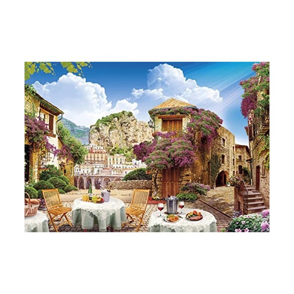 Clementoni - Vue Italienne - Puzzle de 1500 Pièces - Jeu de Patience et de Réflexion - Format Paysage - Image Net - 59,2 x 84