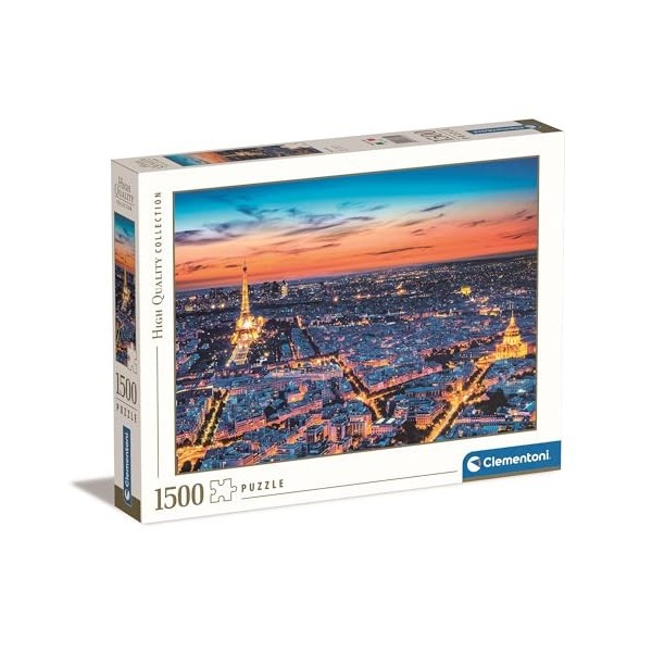 Clementoni- Puzzle Paris View 1500pzs Does Not Apply, 31815, Multicolore, One Size